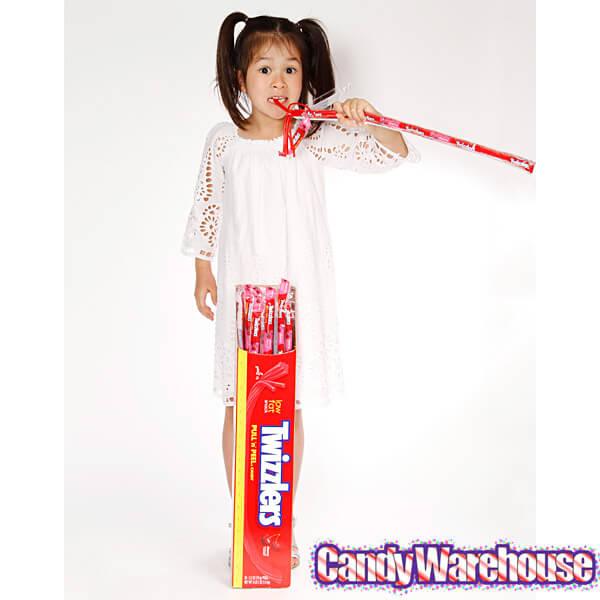 Twizzlers 2-Foot Cherry Pull-n-Peel Licorice Twists: 20-Piece Box - Candy Warehouse