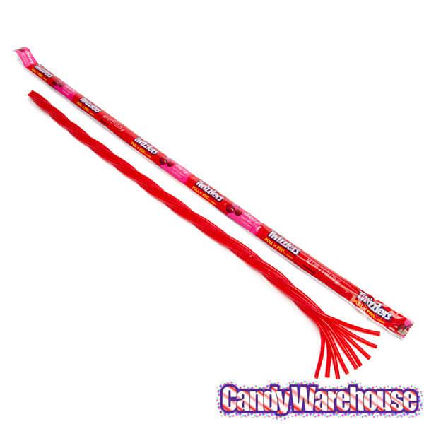 Twizzlers 2-Foot Cherry Pull-n-Peel Licorice Twists: 20-Piece Box - Candy Warehouse