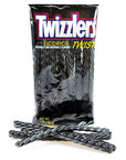 Twizzlers Black Licorice Twists: 5LB Case