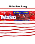 Twizzlers Extra Long Strawberry Licorice Twists: 40-Piece Bag - Candy Warehouse