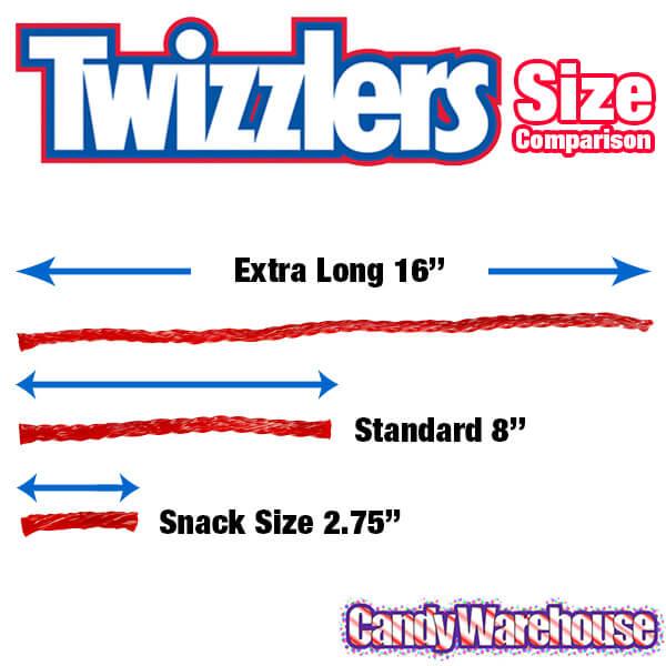 Twizzlers Extra Long Strawberry Licorice Twists: 40-Piece Bag - Candy Warehouse