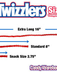 Twizzlers Extra Long Strawberry Licorice Twists: 40-Piece Bag - Candy Warehouse