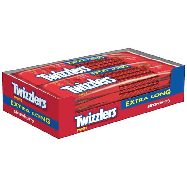 Twizzlers Extra Long Strawberry Licorice Twists: 40-Piece Bag - Candy Warehouse