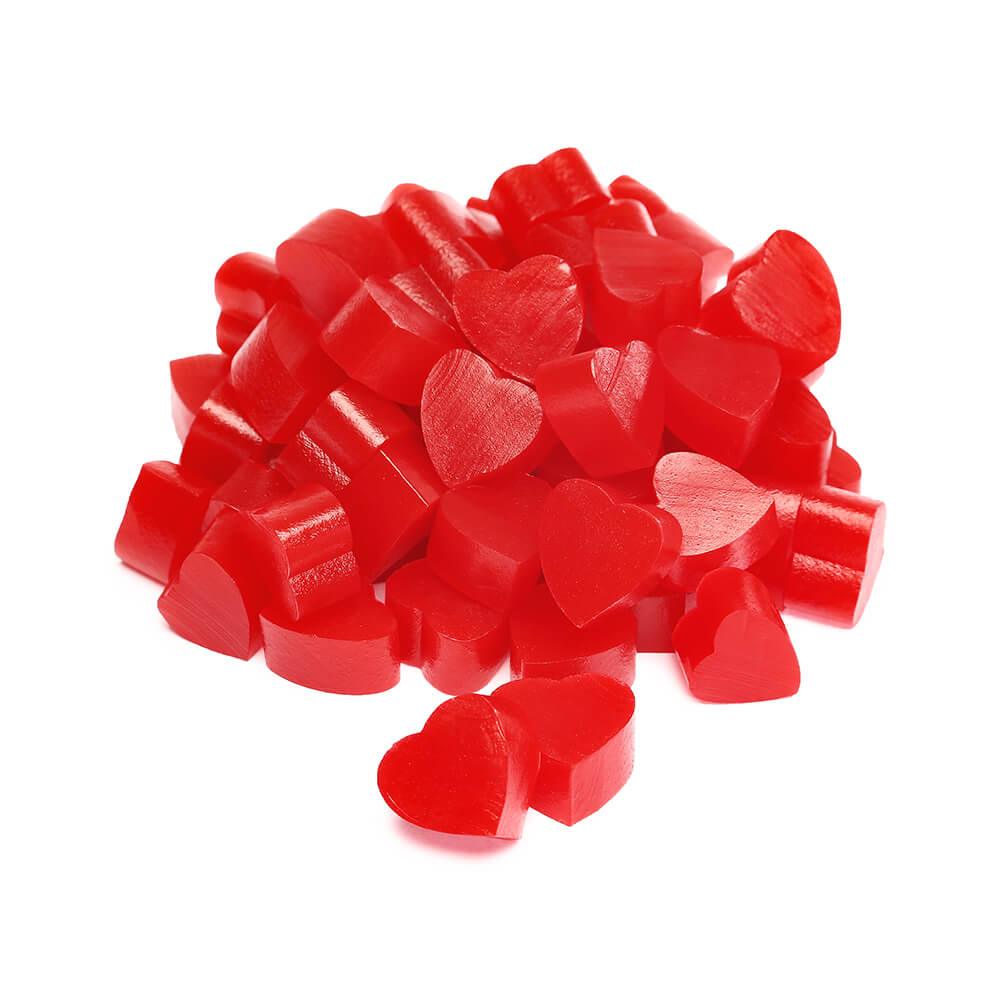 Twizzlers Heart Shaped Strawberry Nibs Candy: 2LB Bag - Candy Warehouse