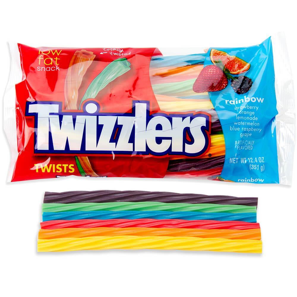 Twizzlers Rainbow Licorice Twists: 12-Ounce Bag - Candy Warehouse