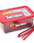 Twizzlers Strawberry Licorice Twists - Unwrapped: 5LB Tub