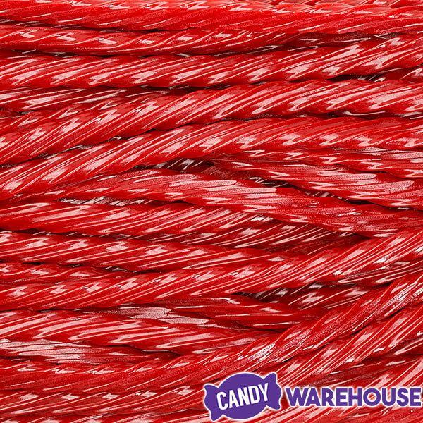 Twizzlers Strawberry Licorice Twists - Unwrapped: 5LB Tub - Candy Warehouse