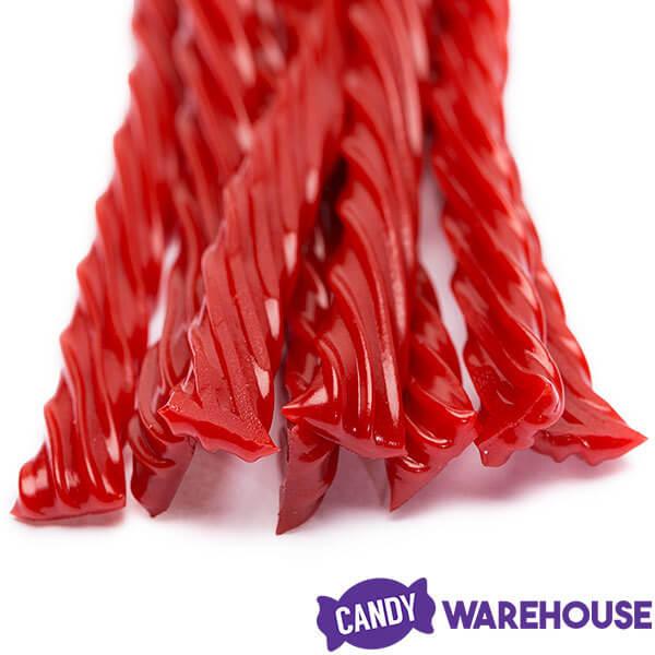 Twizzlers Strawberry Licorice Twists - Unwrapped: 5LB Tub - Candy Warehouse