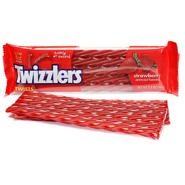 Twizzlers Strawberry Twists Candy Packs: 18-Piece Box - Candy Warehouse