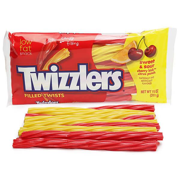 Twizzlers Sweet & Sour Filled Licorice Twists: 11-Ounce Bag - Candy Warehouse