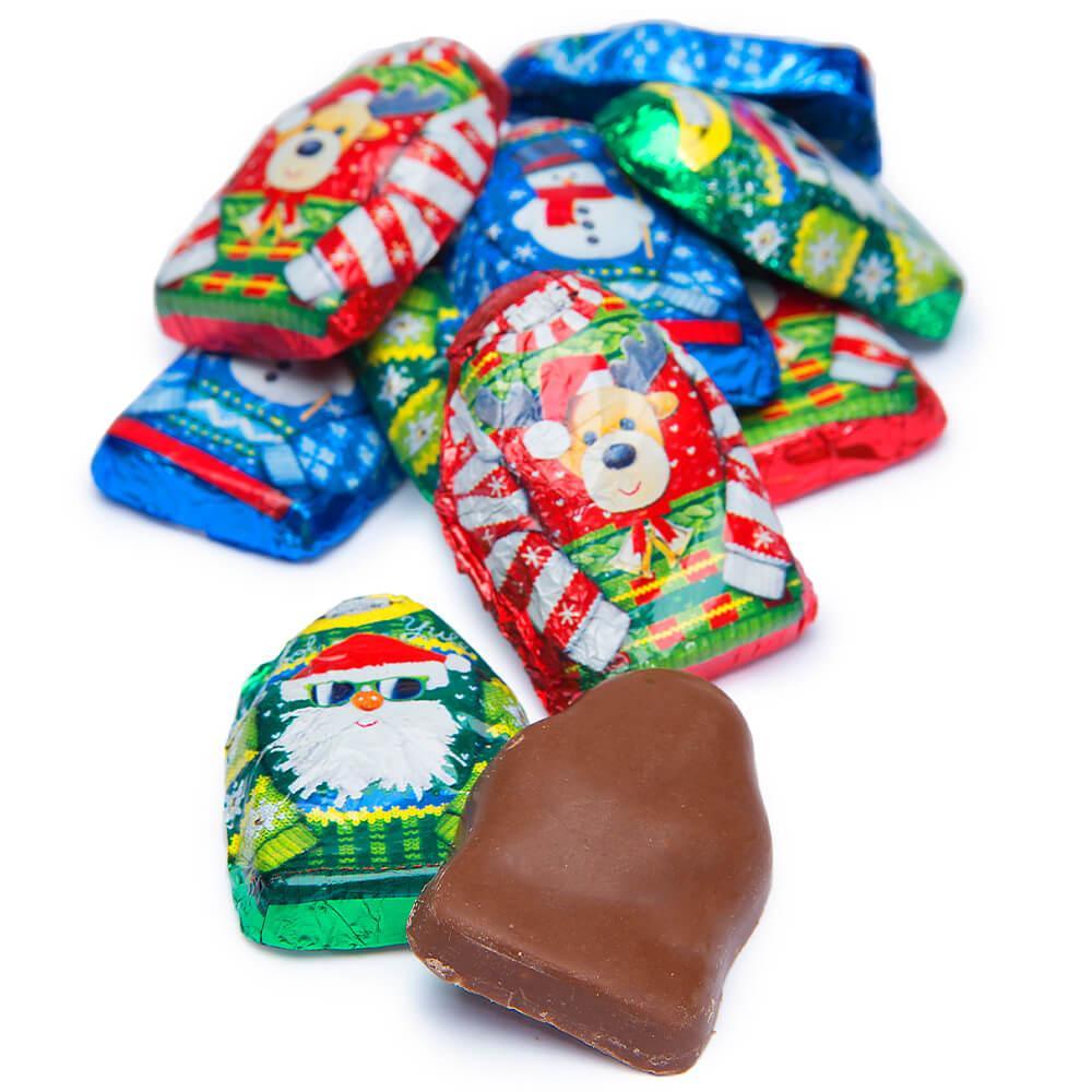 Ugly Sweater Foiled Chocolate Double Crisp Candy: 4LB Bag