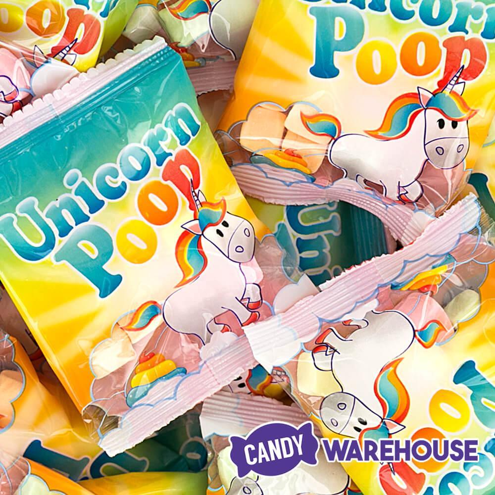 Unicorn Poop Candy Marshmallow Packs: 55-Piece Bag - Candy Warehouse