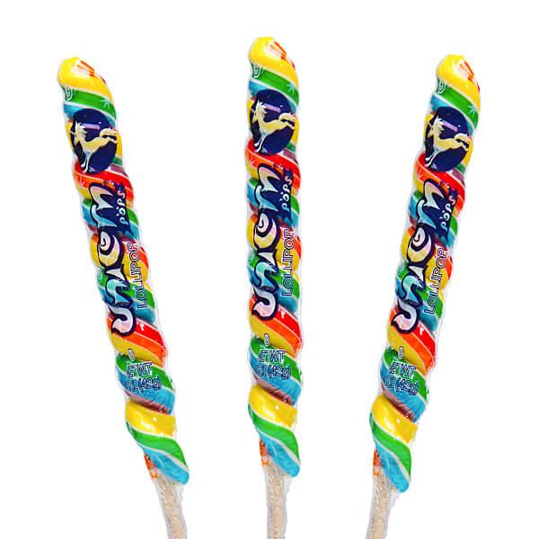 Unicorn Pops 1.5-Ounce Twist Suckers - Rainbow: 72-Piece Case - Candy Warehouse