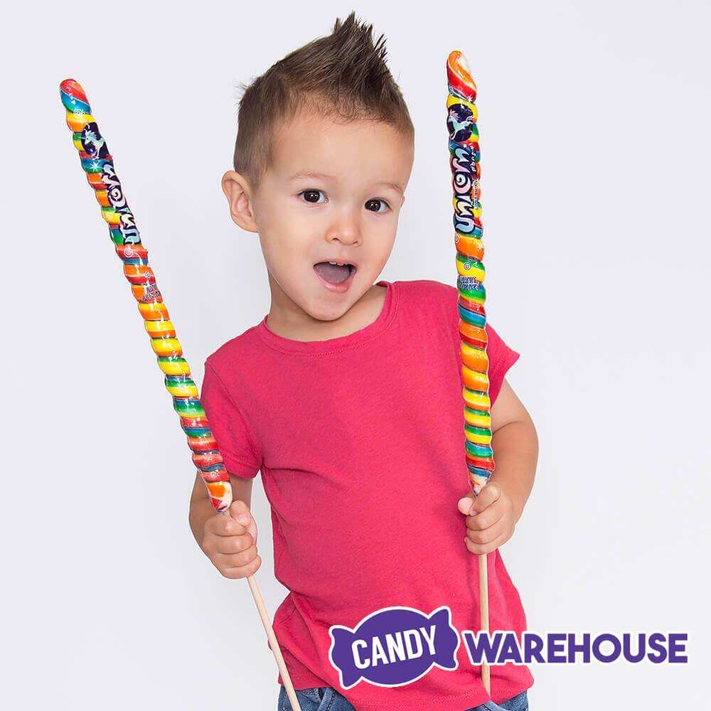 Unicorn Pops 4.5-Ounce Twist Suckers - Rainbow: 36-Piece Case - Candy Warehouse