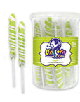 Unicorn Pops Twist Suckers - Bright Green: 24-Piece Jar