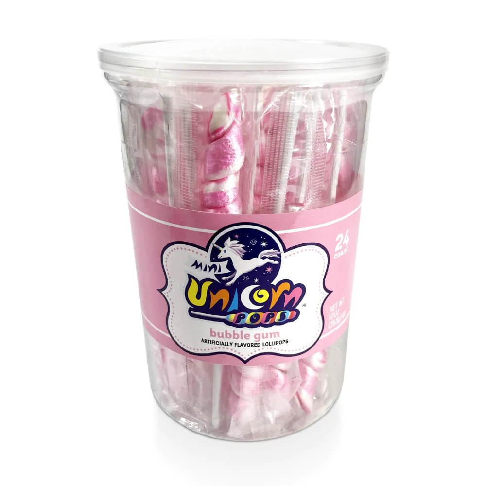 Unicorn Pops Twist Suckers - Light Pink: 24-Piece Jar