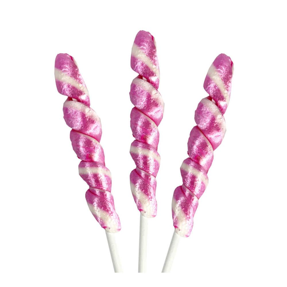 Unicorn Pops Twist Suckers - Light Pink: 24-Piece Jar