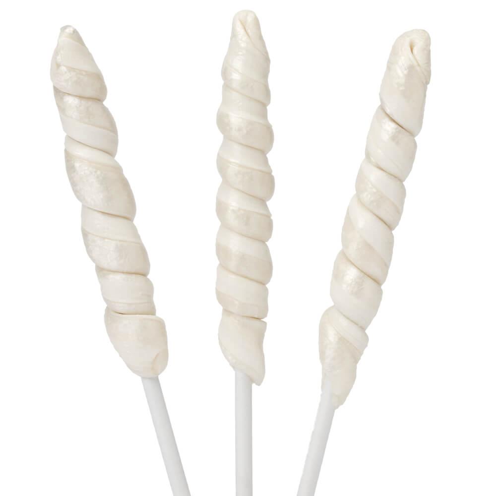 Unicorn Pops Twist Suckers - White: 24-Piece Jar - Candy Warehouse