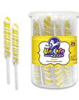 Unicorn Pops Twist Suckers - Yellow: 24-Piece Jar