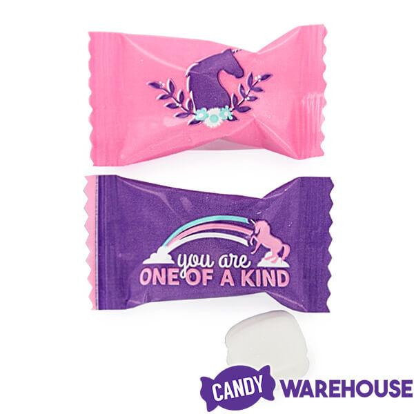 Unicorn Wrapped Buttermint Creams: 300-Piece Case - Candy Warehouse