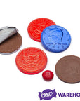 USA Patriotic Foiled Milk Chocolate Coins: 1LB Bag