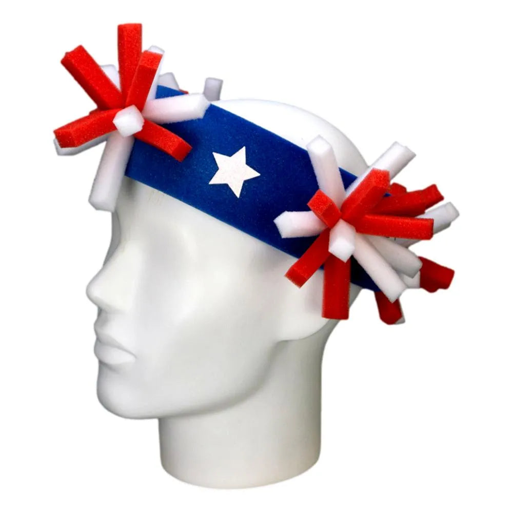 USA Pompoms Headband