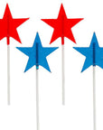 USA Stars Hard Candy Lollipops: 12-Piece Pack