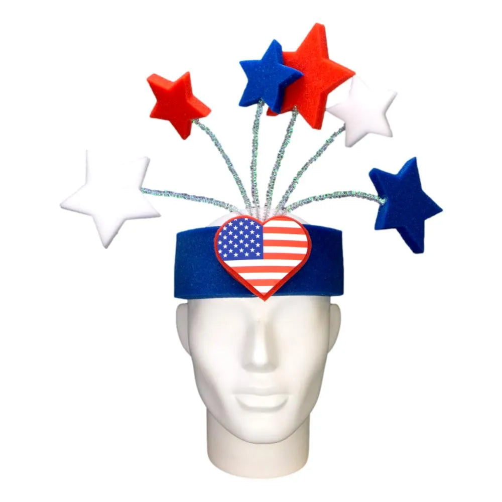 4th of July Party Pack (4 Hats &amp; 8 Headbands)