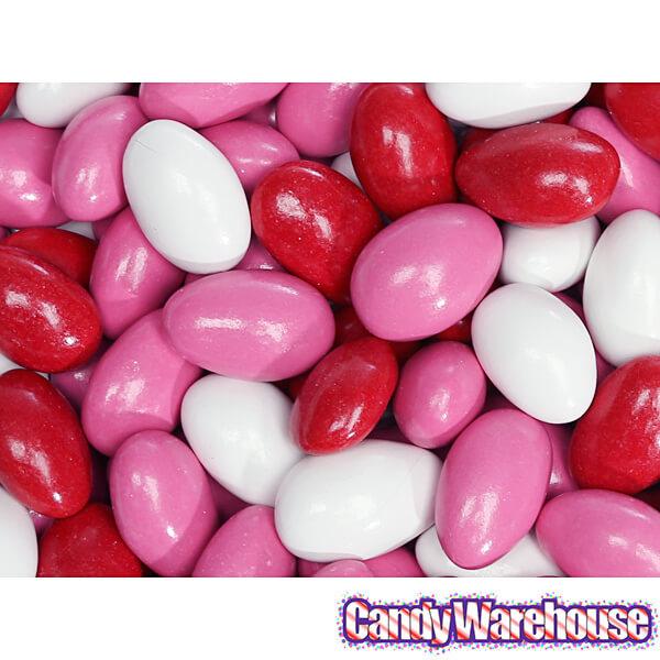 Valentine Chocolate Jordan Almonds: 2LB Bag