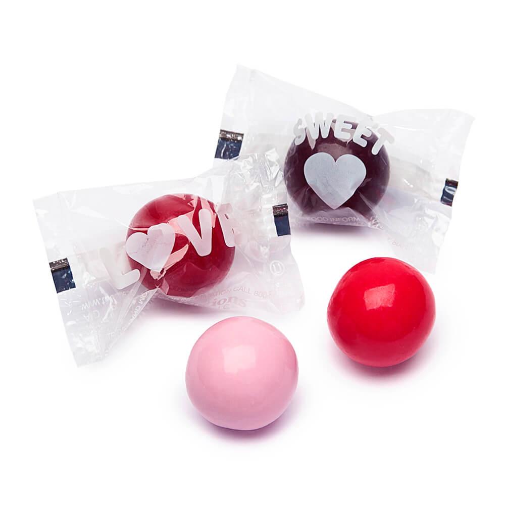 Valentine Conversation Gumballs Dubble Bubble Bubblegum: 50-Piece Bag - Candy Warehouse