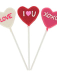 Valentine Hard Candy Lollipops: 18-Piece Box