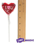 Valentine Hard Candy Lollipops: 18-Piece Box