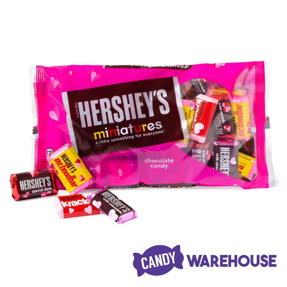 Valentine Hershey&#39;s Miniatures Assortment: 30-Piece Bag - Candy Warehouse