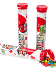 Valentine M&M's Minis Candy Mega Tubes: 24-Piece Box - Candy Warehouse