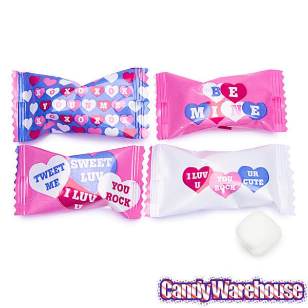 Valentine's Wrapped Buttermint Creams: 1000-Piece Case - Candy Warehouse