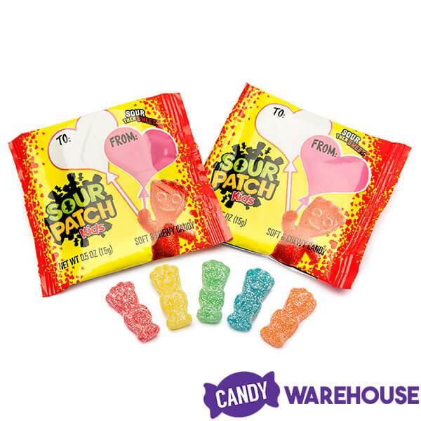 Valentine Sour Patch Kids Candy Treat Size Packs: 25-Piece Bag - Candy Warehouse