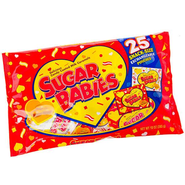 Valentine Sugar Babies Snack Size Packs: 25-Piece Bag - Candy Warehouse