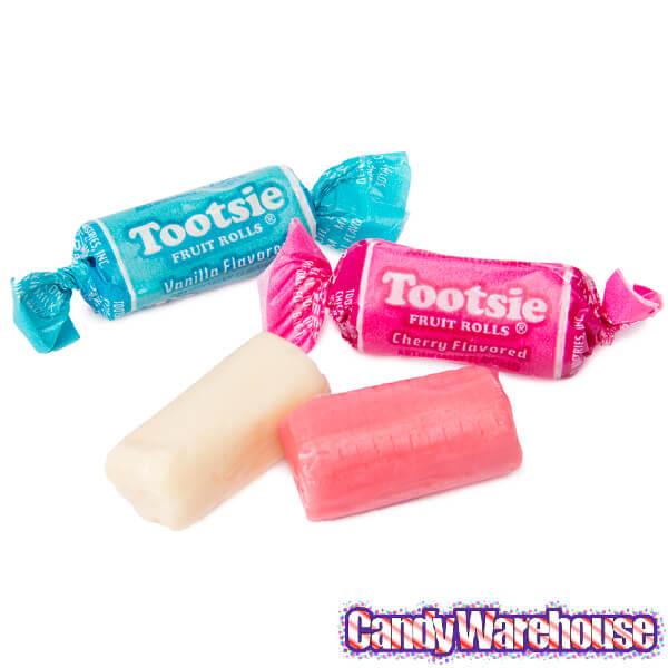 Valentine Vanilla and Cherry Tootsie Rolls: 11.5-Ounce Bag - Candy Warehouse