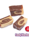 Vanilla & Chocolate Caramel Swirl Cubes: 2KG Bag - Candy Warehouse