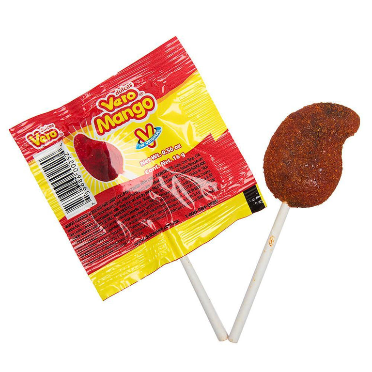 Vero Mango Chili Lollipops: 40-Piece Bag | Candy Warehouse