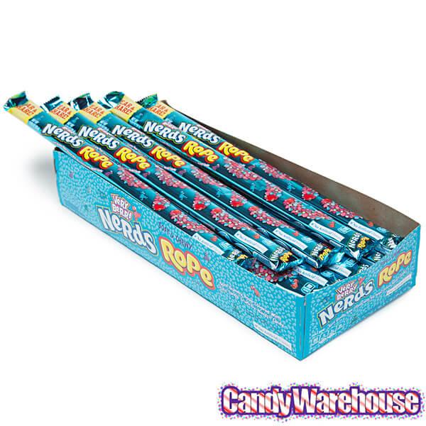 Very Berry Nerds Rope Candy Packs: 24-Piece Box - Candy Warehouse