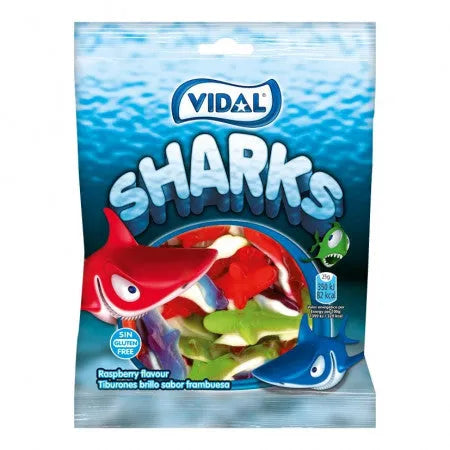 Vidal Shark Gummy Sweets: 4.40-Pack-candy-warehouse