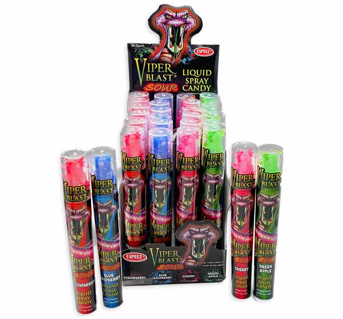 Sour Blast Viper Spray Candy: 24-Pack-Candy Warehouse