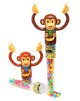 Wacky Monkey Candy Filled Banging Cymbals Monkey Toys: 12-Piece Box - Candy Warehouse