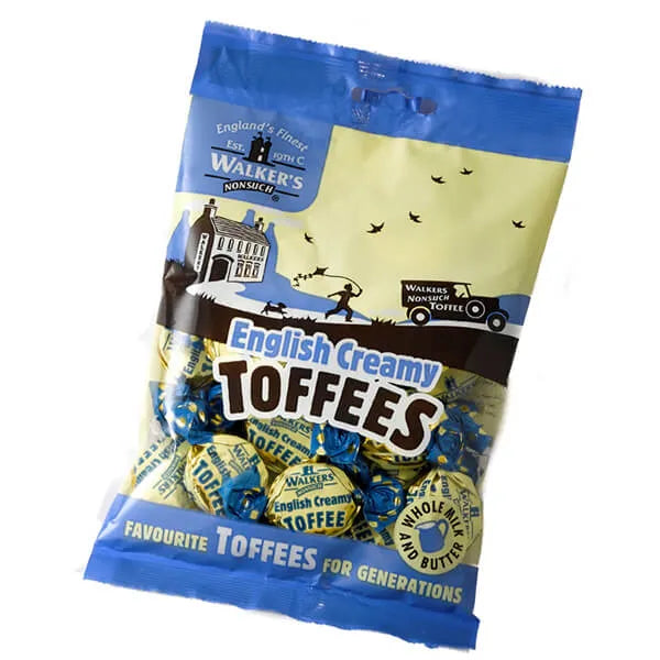 Walker's Nonsuch English Creamy Toffees Candy: 20-Piece Bag