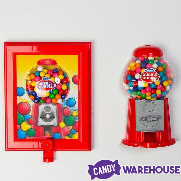 Wall Mounted 10.5-Inch Gumball Machine Dispenser with Gumballs - Candy Warehouse