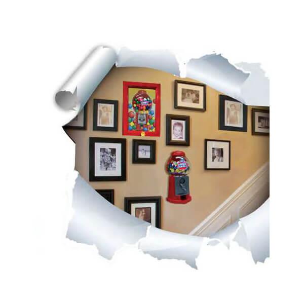 Wall Mounted 10.5-Inch Gumball Machine Dispenser with Gumballs