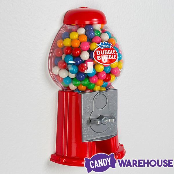 Wall Mounted 10.5-Inch Gumball Machine Dispenser with Gumballs