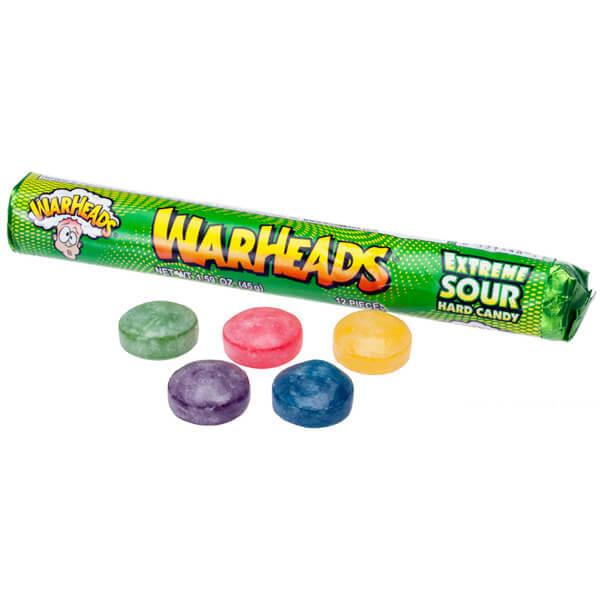 WarHeads Extreme Sour Candy Rolls: 15-Piece box - Candy Warehouse