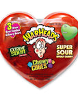 WarHeads Sour Candy Filled Plastic Heart - Candy Warehouse